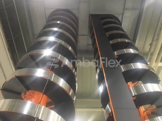 All-purpose spiral conveyor for medium to large products